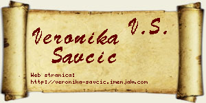 Veronika Savčić vizit kartica